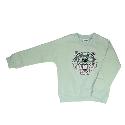 Kenzo Kids' Cotton Sweatshirt In Green