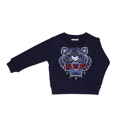 Kenzo Kids' Cotton Sweatshirt In Royal