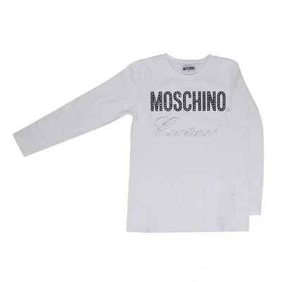 Moschino Kids' Cotton T-shirt In White