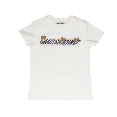 Moschino Kids' Cotton T-shirt In White