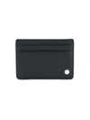 ORCIANI BLACK LEATHER CLASSIC CARD HOLDER,SU0048 NERO