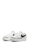 Nike Blazer Low Platform Sneaker In White/ Black/ Sail/ Orange