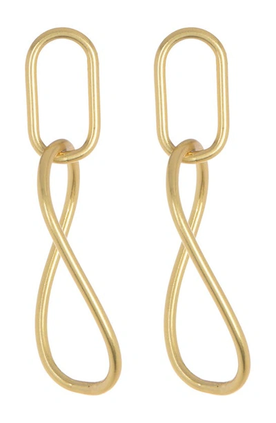 Madewell Skywire Drop Earrings In Vintage Gold