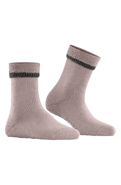 Falke Cuddle Pad Crew Socks In Rosewood