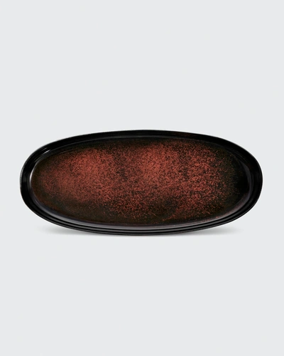 L'objet Terra Medium Oval Platter In Red
