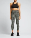 Sweaty Betty Power Workout 7/8 Leggings In Green Leopard Pri