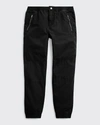 Polo Ralph Lauren Little Boy's Cotton Poplin Jogger Pants In Polo Black