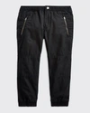 Polo Ralph Lauren Little Boy's Cotton Poplin Jogger Pants In Polo Black