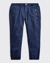 Polo Ralph Lauren Kids' Boy's Poplin Jogger Pants In Newport Navy