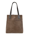 GRAPHIC IMAGE METRO NUBUCK LEATHER TOTE BAG, PERSONALIZED,PROD231550225