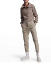 Varley Mentone Half-zip Knit Pullover In Light Taupe