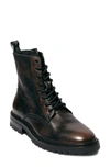 Allsaints Tobias Plain Toe Boot In Dark Brown