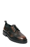 Allsaints Tor Plain Toe Derby In Dark Brown