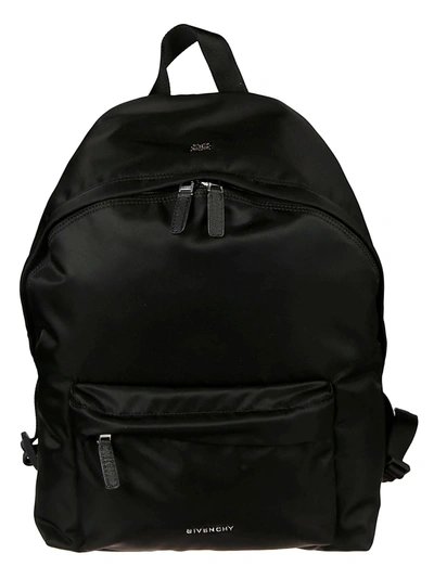 Givenchy Logo Pocket Front Backpack In Nero