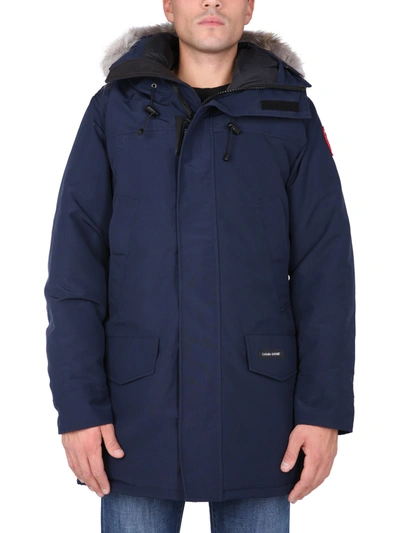 Canada Goose Langford Slim Fit 625 Fill Power Down Hooded Down Parka In Blue