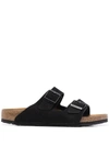 Birkenstock Arizona Buckle-fastening Sandals In Black