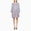 Rotate Birger Christensen Rotate Round Neck Floral Printed Mini Dress In Multicolor