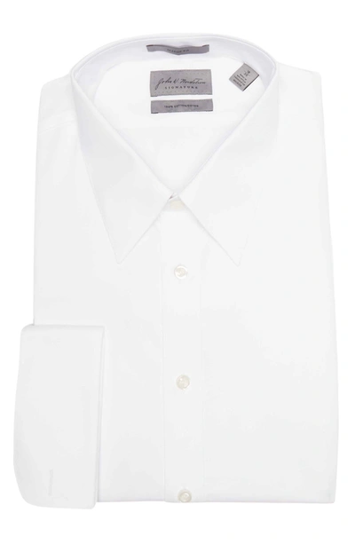 John W Nordstrom Signature Woven Long Sleeve Cotton Shirt In Ta-7375.6287.1000
