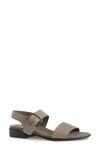Munro Cleo Sandal In Vintage Khaki Leather