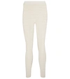 Givenchy Monogram-pattern High-waisted Leggings In Off White
