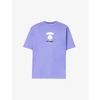 Aape Stamp Stencil Cotton-jersey T-shirt In Purple