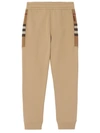 Burberry Men's Check-panel Sweatpants