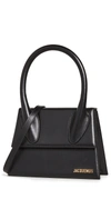 JACQUEMUS LE GRAND CHIQUITO BAG BLACK,JCQUE30775