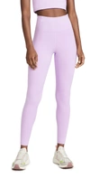 Girlfriend Collective Womens Lilac Compressive 7/8 High-rise Stretch-recycled Polyester Leggings S