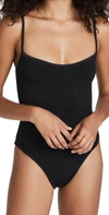 HUNZA G PAMELA ONE PIECE SWIMSUIT BLACK,HUNZA30094