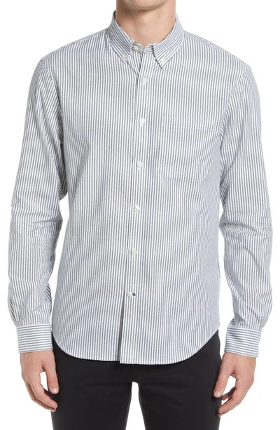Club Monaco Stripe Flannel Button-down Shirt In Multi Stripe