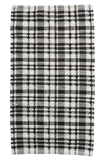 Rachel Parcell Plaid Indoor/outdoor Rug In Black And Ivory Plaid