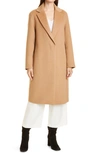 Vince Wool-blend Single-breasted Classic Coat In Cam