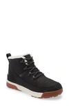 The North Face Sierra Waterproof Lace-up Bootie In Tnf Black/ Gardenia White