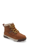 The North Face Sierra Waterproof Lace-up Bootie In Monks Robe Brown/yellow