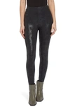 Lyssé Matilda Foil Leggings In Black Snake
