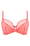 Freya Signature Underwire Plunge Bra In Hot Coral