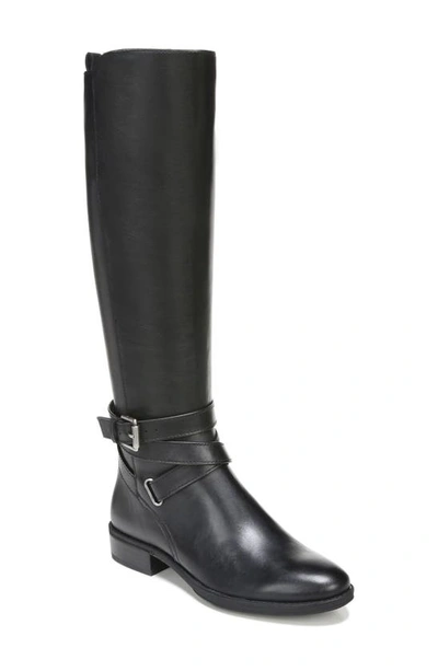 Sam Edelman Pansy Womens Leather Round Toe Knee-high Boots In Black