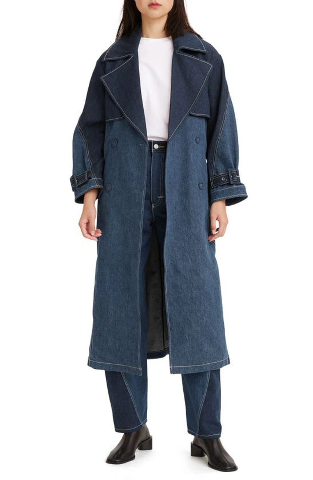 ジャケット・アウター Levi'sRed TWISTED TRENCH COAT CRYSTALINE Levi's Red Label Twisted Trench Coat In Crystaline | ModeSens