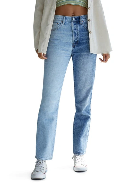 Pacsun High Rise Dad Jeans In Medium Indigo