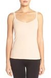 On Gossamer Cabana Cotton Blend Stretch Camisole In Champagne