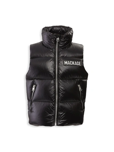 Mackage Little Kid's Charlee Down Puffer Vest In Black
