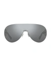 Jimmy Choo Marvins 99mm Shield Sunglasses In Grey