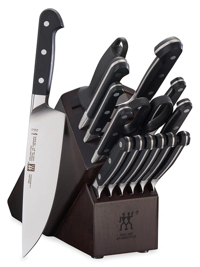 Zwilling J.a. Henckels Pro 16-piece Knife Block Set In Acacia