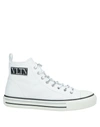 Valentino Vltn Mesh High-top Sneaker In White