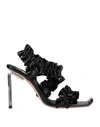 Off-white Black Allen 100 Patent Leather Sandals In Black