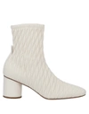 Jil Sander Ankle Boots In Ivory