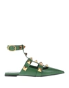 Valentino Garavani Ballet Flats In Green