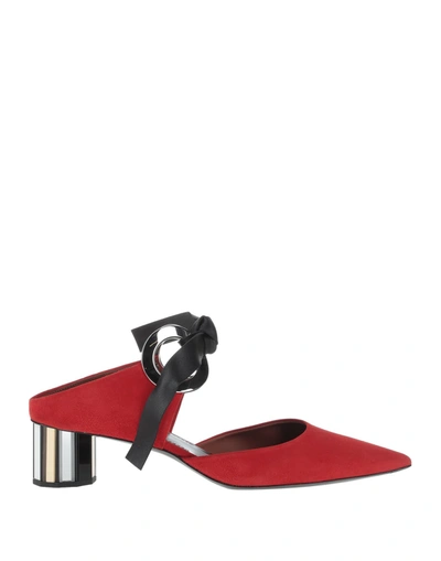 Proenza Schouler Woman Mules & Clogs Red Size 7 Soft Leather