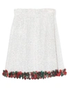 DOLCE & GABBANA DOLCE & GABBANA WOMAN MINI SKIRT WHITE SIZE 4 COTTON, VISCOSE, POLYAMIDE,13635525WR 8