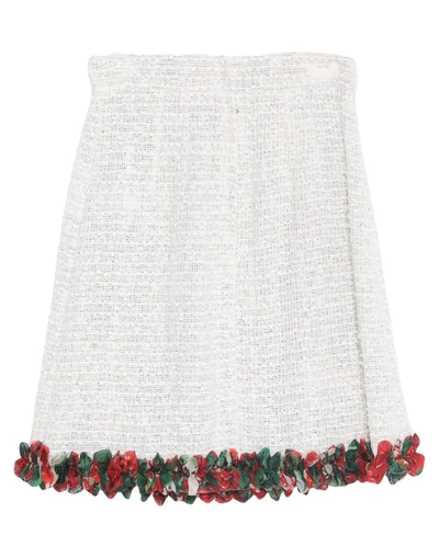 Dolce & Gabbana Mini Skirts In White
